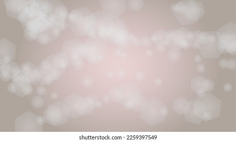 Abstract Vector Pink Background with Silver and White Light Spots. Magic Shiny Pastel Print. Baby Print. Romantic Bokeh Blurred Page Design for 8 March. Gentle Stardust Pattern.