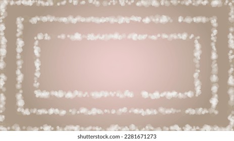 Abstract Vector Pink Background with Silver and White Light Spots. Magic Shiny Pastel Print. Baby Print. Romantic Bokeh Blurred Page Design for 8 March. Gentle Stardust Pattern.