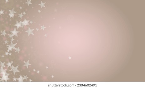 Abstrakter, rosafarbener Vektorhintergrund mit weißen und silbernen Lichtpunkten. Zauberhafte, glänzende Pasteldrucke. Baby Print. Romantisches Bokeh unscharfes Seitendesign für den 14. Februar. Ruhiges Stardust-Muster.