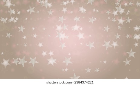 Resumen Vector de fondo rosado con puntos de luz plateados y blancos. Impresión de Pastel brillante mágico. Impresión de bebé. Romántico Bokeh borrosa diseño de página para el Día de San Valentín.  Patrón de estabilidad suave.