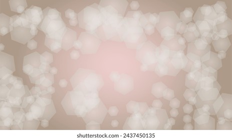 Vector abstracto de fondo rosa con manchas de luz blanca y plata. Estampado mágico en pastel brillante. Estampado de bebé. Romántico Bokeh Borroso Diseño de página para el 14 de febrero. Suave Patrón Stardust.