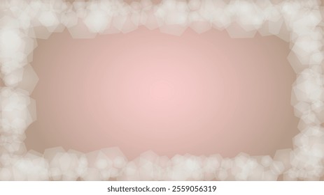 Abstract Vector Pink Background with Silver and White Light Spots. Magic Shiny Pastel Print. Baby Print. Romantic Bokeh Blurred Page Design for Women day. Gentle Stardust Pattern.