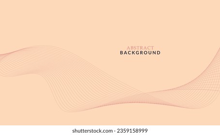 Abstract vector pink background with wavy lines. Fluid vector-shaped background. Classic banner template pattern for social media and websites. Pink wavy lines. Waves background