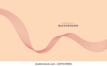 Abstract vector pink background with wavy lines. Fluid vector-shaped background. Classic banner template pattern for social media and websites. Pink wavy lines. Waves background