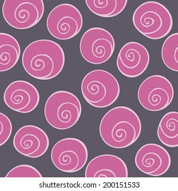 Abstract vector, pink circle, helix, seamless wallpaper background pattern design. e p s 8