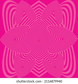 Abstract vector pink image with heart. For wallpapers, covers, packaging, postcards. Congratulation on valentine's day.