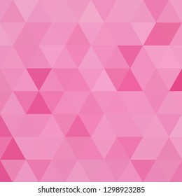 Abstract vector pink triangular background. polygonal style


