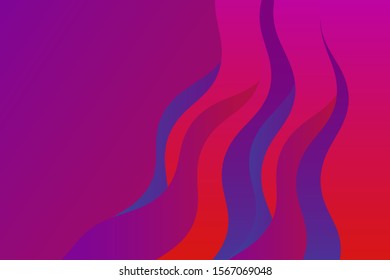 Abstract vector pink and violetcolor background with curved lines. Pattern backdrop for landing pages.