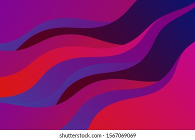 Abstract vector pink and violetcolor background with curved lines. Pattern backdrop for landing pages.