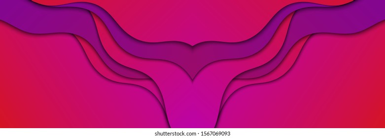 Abstract vector pink and violetcolor background with curved lines. Pattern backdrop for landing pages.