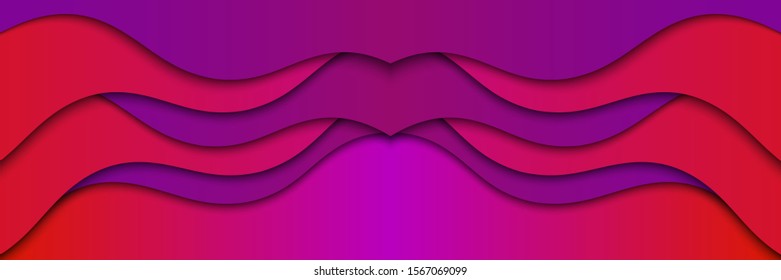 Abstract vector pink and violetcolor background with curved lines. Pattern backdrop for landing pages.