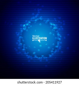 Abstract vector plane explosion. Vector illustration for business presentations. 
