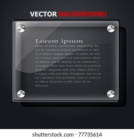 abstract vector plane on black wall eps 10