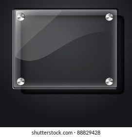 abstract vector plane on black wall eps 10