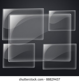 abstract vector plane on black wall eps 10