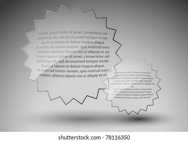 abstract vector plane on white