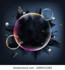 Abstract Vector podium stage display for product presentation.