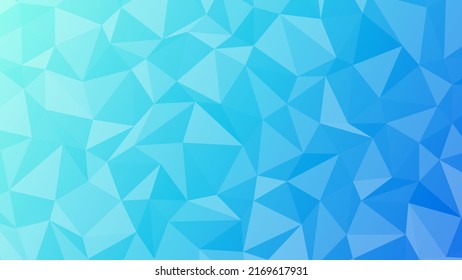 Resumen del fondo poligonal vectorial. Textura de degradado azul compuesta de triángulos. Imitación vectorial del papel desmenuzado. Textura imitando fragmentos