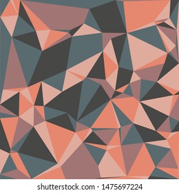 Abstract vector polygonal background. Delaunay triangles pattern.
