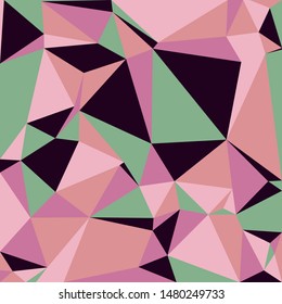 Abstract vector polygonal background. Delaunay triangles pattern.
