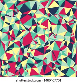 Abstract vector polygonal background. Delaunay triangles pattern.