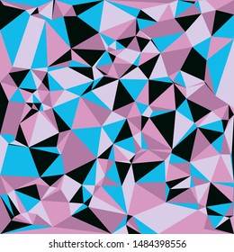 Abstract vector polygonal background. Delaunay triangles pattern.