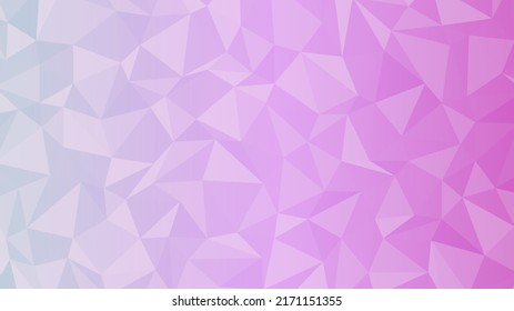 Abstract vector polygonal background. Purple, lilac and blue gradient texture composed of triangles. Vector imitation gemstone texture