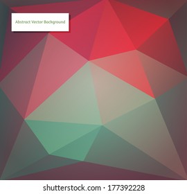 Abstract vector polygonal background for Your design