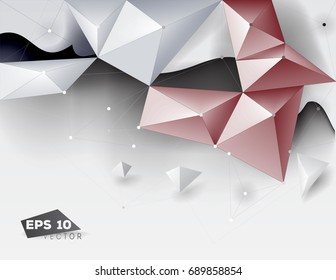 Abstract vector polygonal (polygon, triangles) background