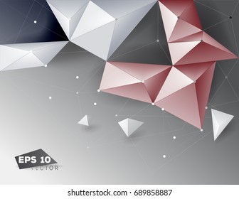 Abstract vector polygonal (polygon, triangles) background
