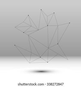 Abstract vector  polygonal shape for your work