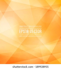 Abstract vector polygonal trendy and modern yellow geometric background
