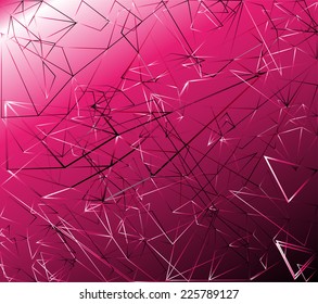 Abstract vector polygonal trendy and modern pink geometric background