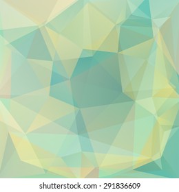 Abstract vector polygonal trendy and modern green geometric background