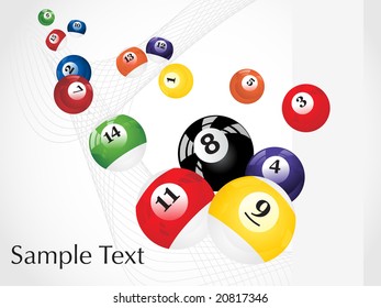 Bolas de pool vectorial abstractas