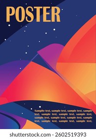 Abstract vector poster art background