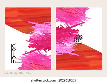 Plantilla de afiche de vector abstracto con formas de capa de plumas coloridas. Fondo dimensional luminoso multicolor. Imitación de pintura digital con acuarela de pincel. Tarjeta artística de garabato arco iris.