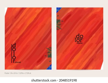 Plantilla de afiche de vector abstracto con formas de capa de plumas coloridas. Fondo dimensional luminoso multicolor. Imitación de pintura digital con acuarela de pincel. Tarjeta artística de garabato arco iris.