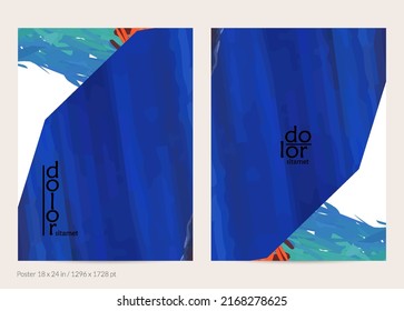 Abstract vector poster template with colorful feather layered shapes. Bright multicolored dimensional background. Brush stroke watercolor digital paint imitation. Rainbow scribble artistic card.