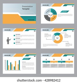 Abstract vector presentation templates Infographic elements flat design set for brochure flyer leaflet marketing