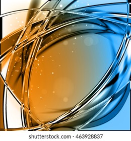 Abstract vector pure glass background. Stylish elegant cooling frame 

