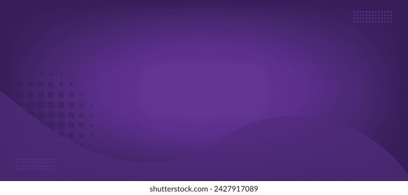 Abstract vector purple banner design template