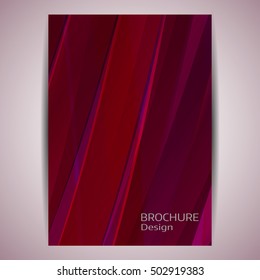 Abstract vector purple brochure template