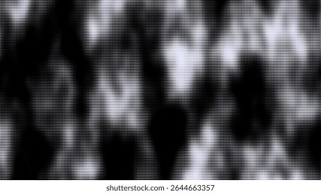 Textura abstrata de desaparecimento do vetor roxo. O conceito de movimentação de dados por código binário. Meio-tom com efeito de ruído e pontos. Fundo da matriz na tela. Padrão futurista.