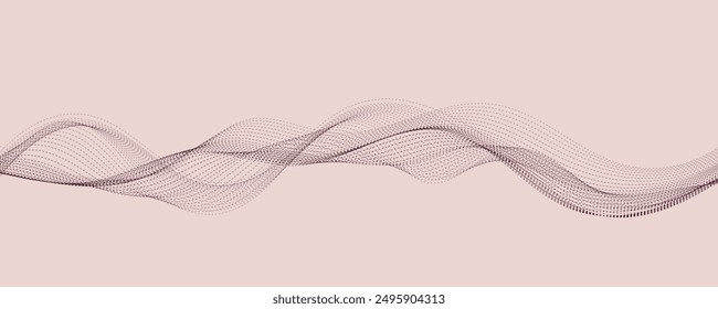 Abstract vector purple wave background. EP10