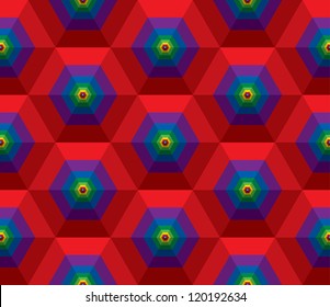 Abstract vector pyramid background.