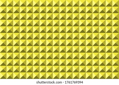 Abstract vector pyramidas background seamless yellow pattern texture