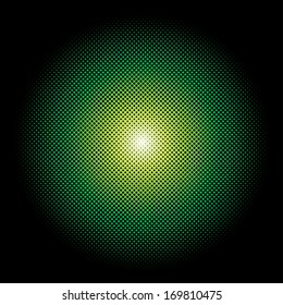 Abstract vector radial dots formation.