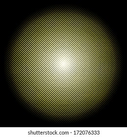 Abstract vector radial dots formation.