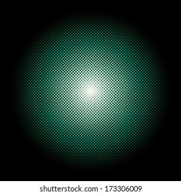 Abstract vector radial dots formation.